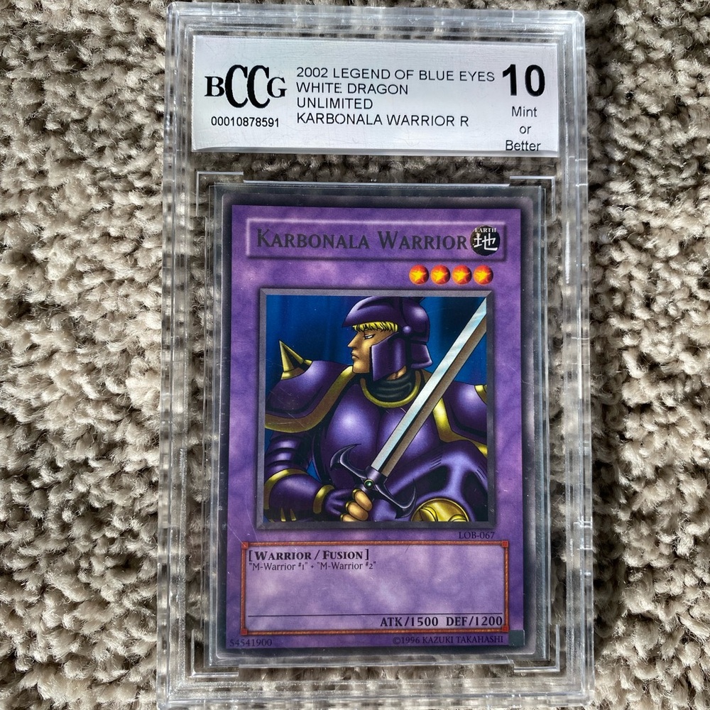 Purple and Silver Yu-Gi-Oh! Trading Card